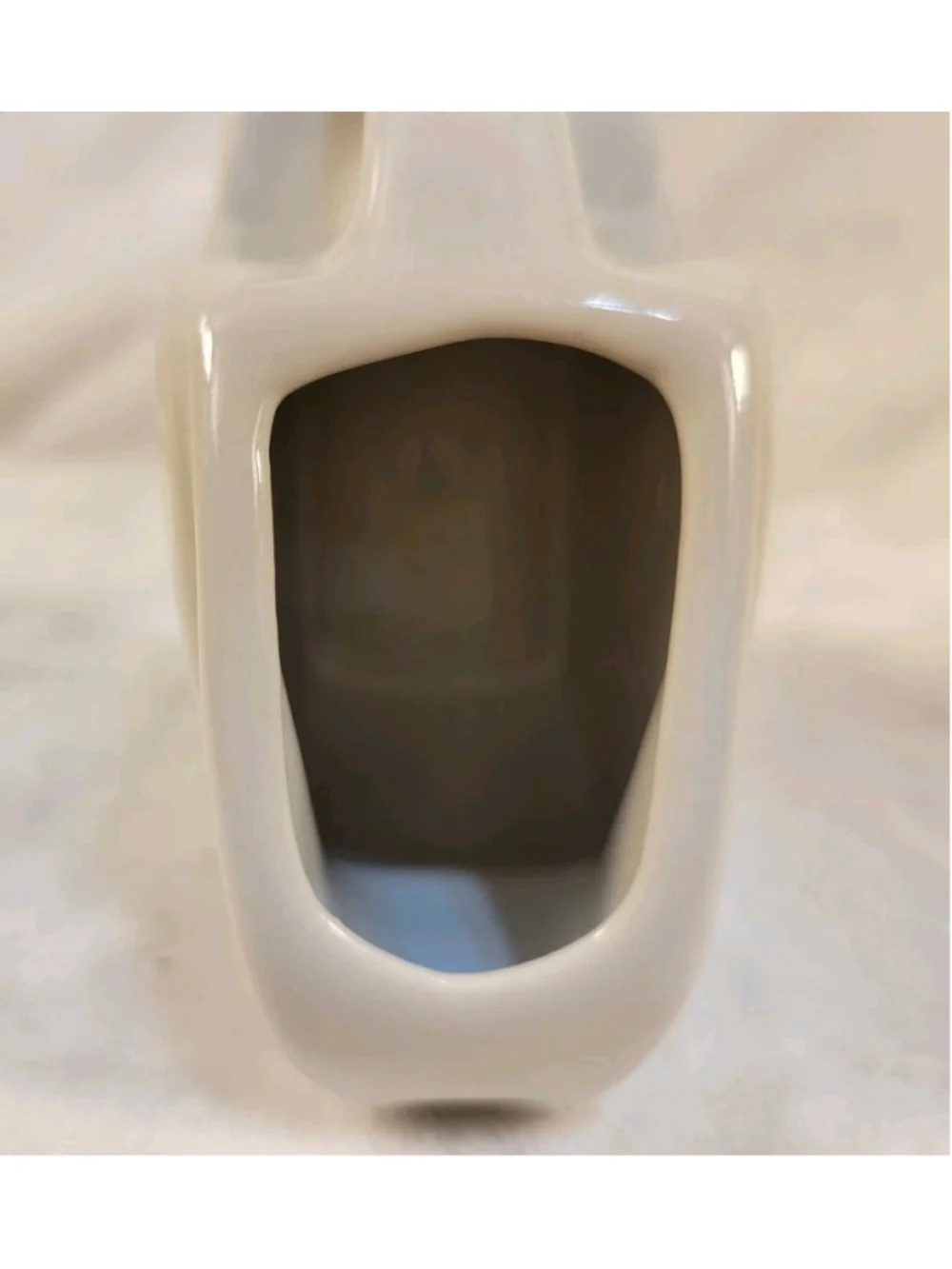 FIESTA Mini Disc Disk Pitcher Holly Ribbon Christmas Creamer White 3.25